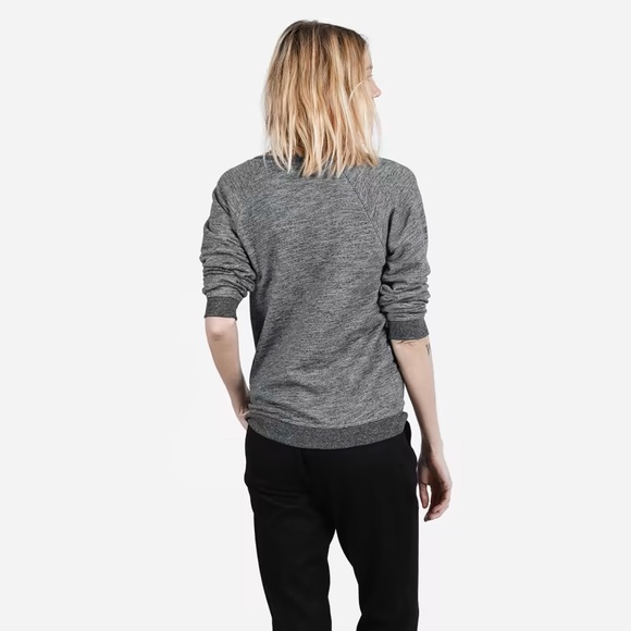 Everlane The Crew Sweatshirt Grey Marled - Picture 6 of 8